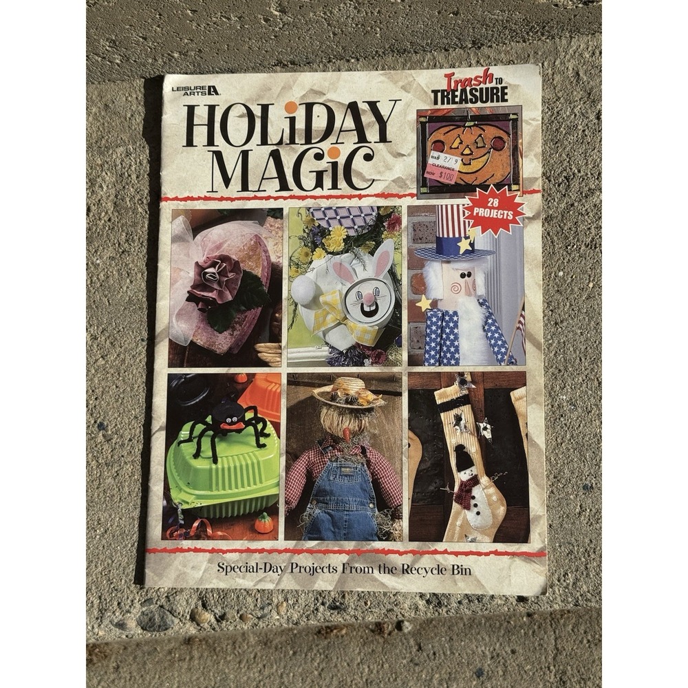 Leisure Arts Holiday Magic Trash to Treasure Recycle Bin Projects‎ Booklet (88)